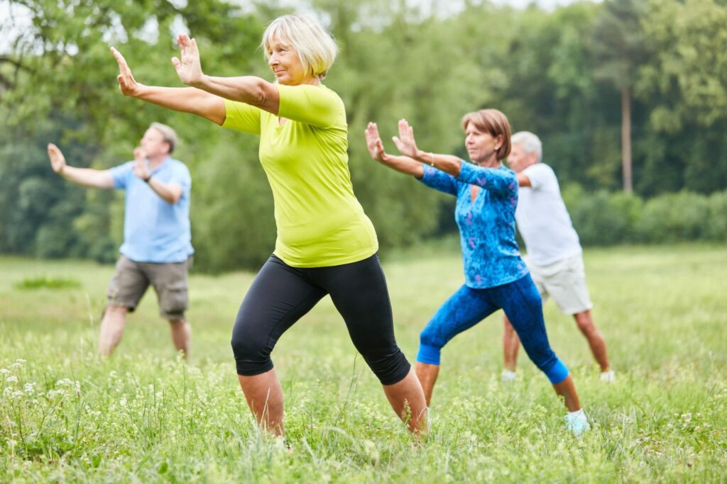 Seniors in the wellness class